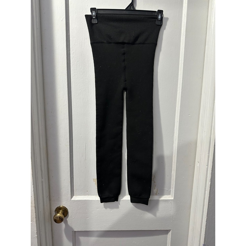 Free Country Black Fleece Leggings in M/L
